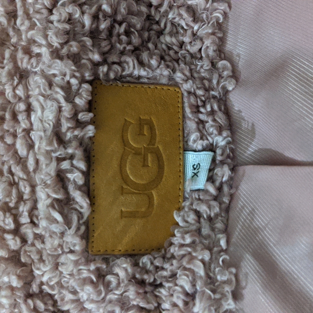 UGG  Pink Kaley Teddy Bear Jacket szXS - Picture 2 of 5